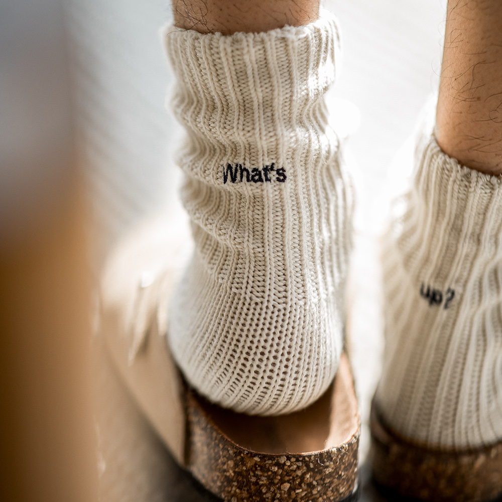 Cotton Crew Sock Pack - Maden 3 حزمة أزواج خمر الخشنة