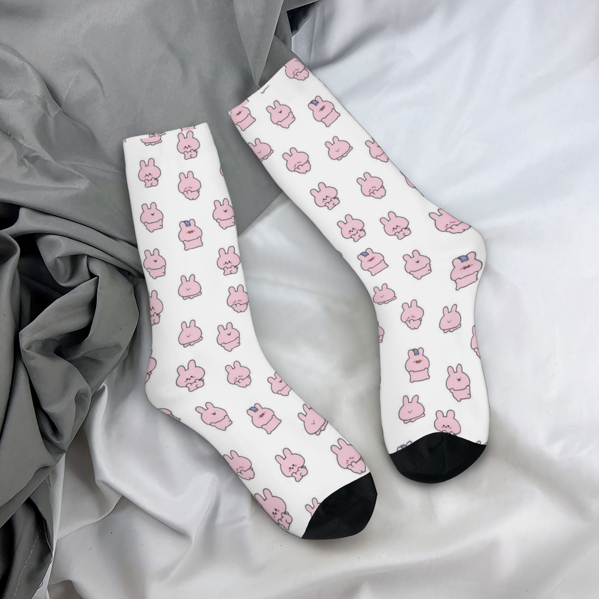 Dress Sock Men - جوارب كرتونية مخصصة بتصميم A-Asamimichans لطيفة
