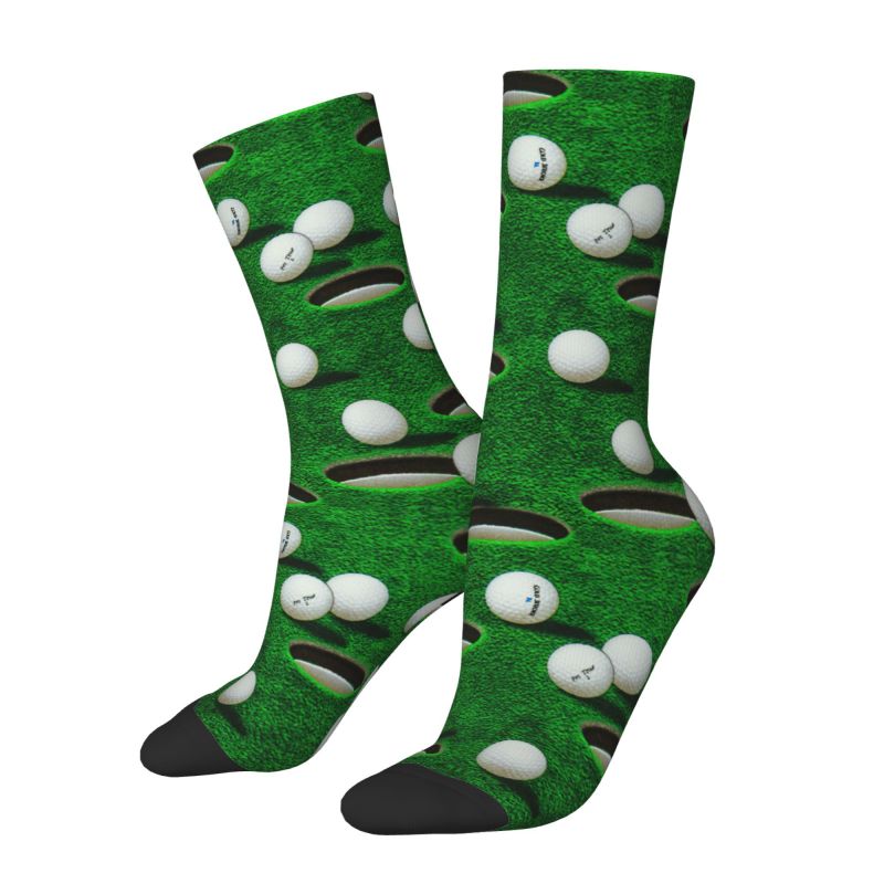 Dress Sock Men - جوارب رياضية خضراء مخصصة للجولف للرجال،
