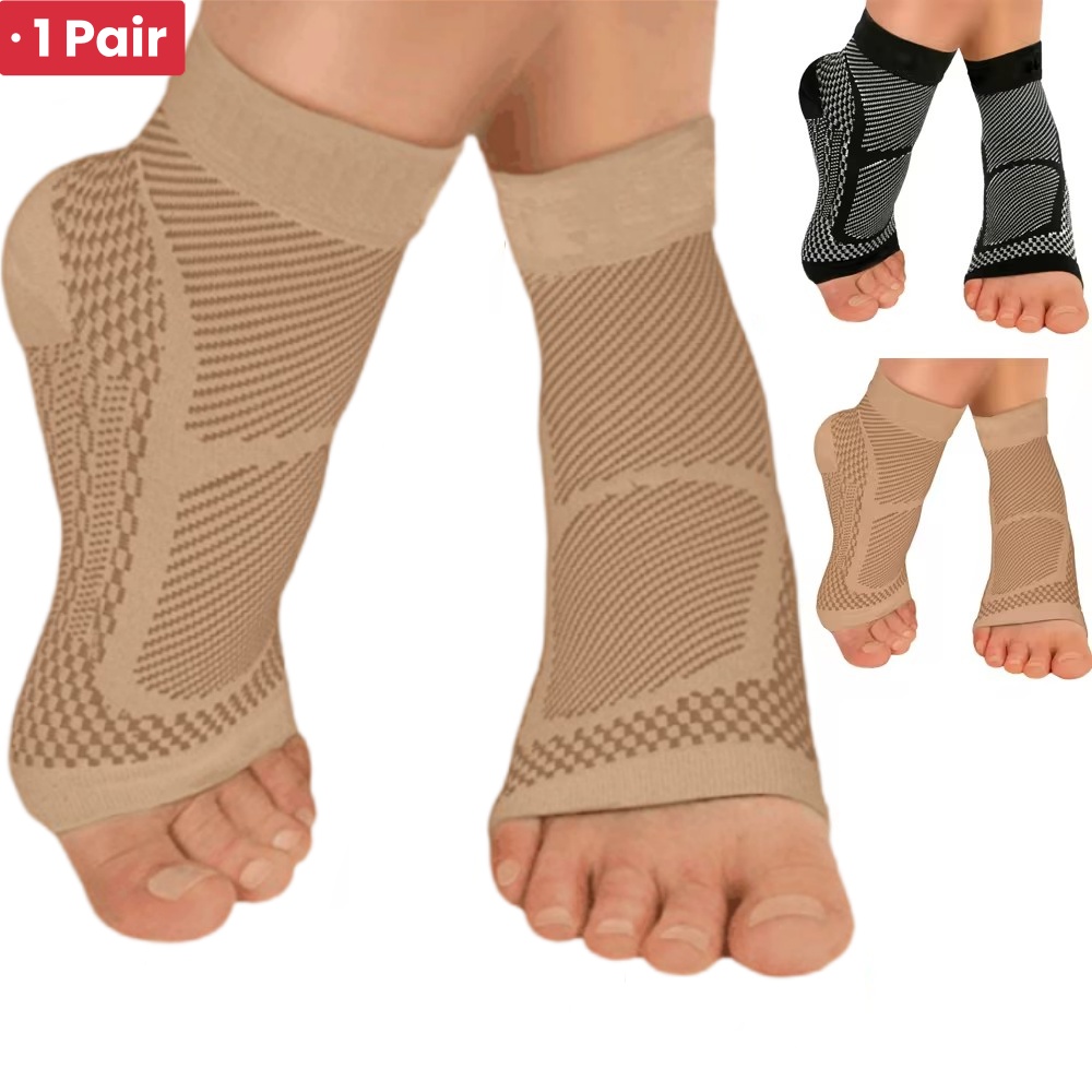 Compression Sleeve Calf - 1 زوج الرياضة الكاحل دعم هدفين