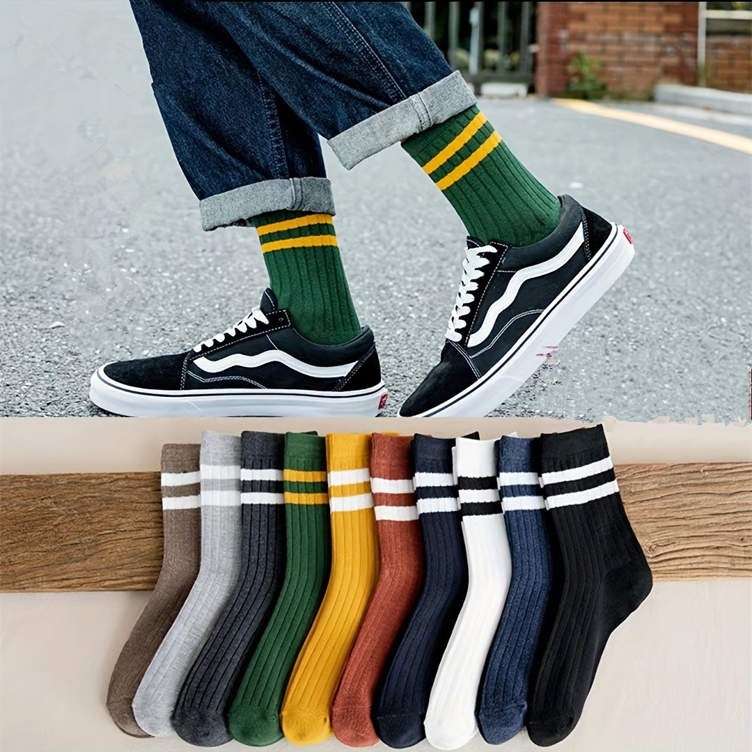 5 قطع من الجوارب الرجالية المب - مراجعة Cotton Crew Sock Pack وسعره