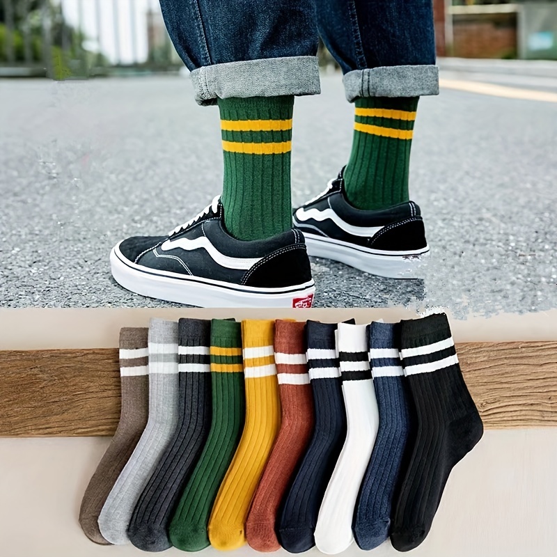 5 قطع من الجوارب الرجالية المب - مراجعة Cotton Crew Sock Pack وسعره