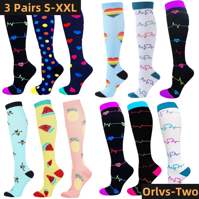 S-XXL 3 أزواج شحن مجاني ممرضة  - مراجعة Compression Sock Medical وسعره